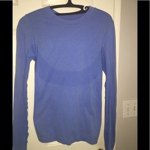 Purple long sleeve athletic top like Lululemon